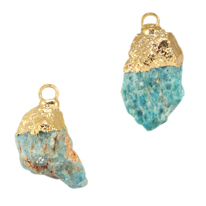 Natuursteen hangers apatiet Meridian blue-gold