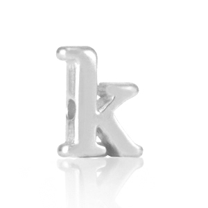 Letterkralen DQ metaal K Antiek zilver (nikkelvrij)