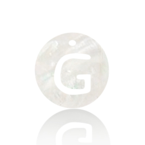 Schelp hangers specials letter G White (natuurlijke kleur)