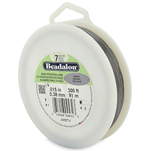 Beadalon Rijgdraad 7 draads 0.38mm Bright Stainless Steel