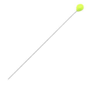 Onderdelen DQ metaal nietstift 52mm Antiek zilver-neon yellow (nikkelvrij)