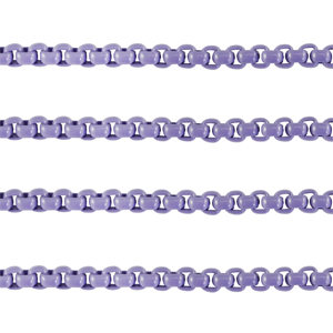 Jasseron schakel 3mm Purple