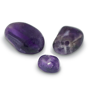 Natuursteen kralen amethist Purple
