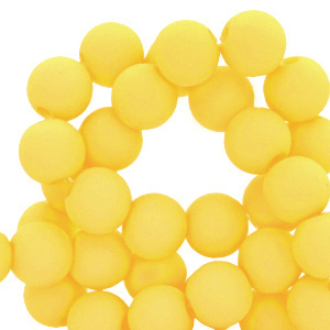 8 mm acryl kralen Blazing yellow