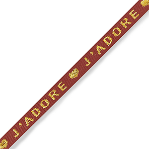 Lint met tekst "j'adore" Rust red