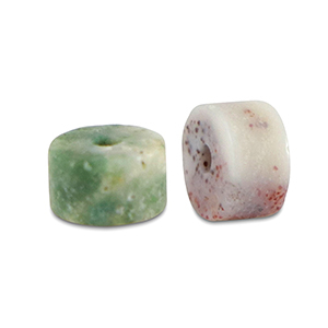 Natuursteen kralen kwarts disc 4x2mm Multicolour green