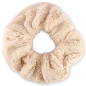Scrunchies haarelastiek furry Peachskin rose
