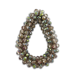 Top facet hangers druppel Multicolour green