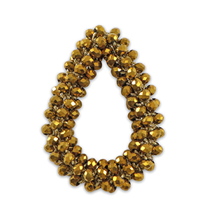 Top facet hangers druppel Gold