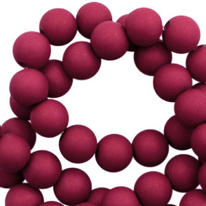 4 mm acryl kralen magenta purple