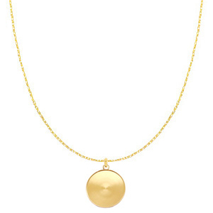 Polaris Steel (RVS) ketting met setting voor 20mm cabochon Goud
