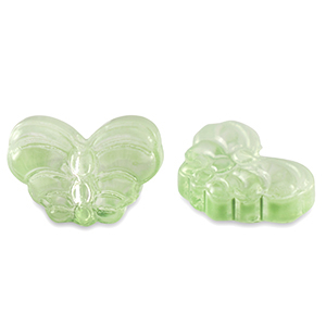 Glaskralen vlinder Light green