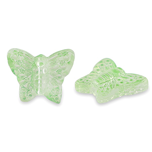 Glaskralen vlinder Light green