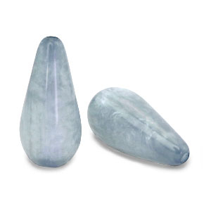 Polaris Elements kralen druppel vorm Mosso shiny Powder blue