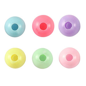 Acryl look kralen Multicolour pastel