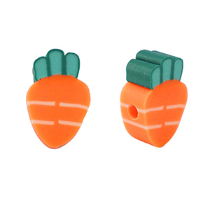 Polymeer kralen wortel Orange-green