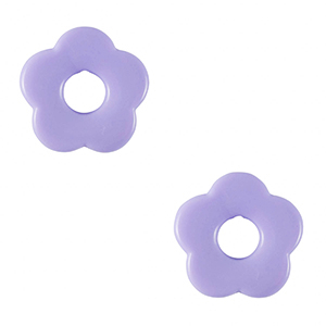 Acryl bedels bloem Sheer lilac