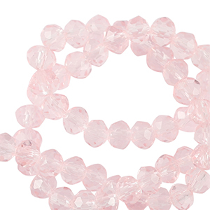 Top Facet kralen 4x3mm disc Palace rose