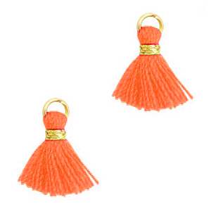 Kwastjes 1.2cm Gold-fiery orange