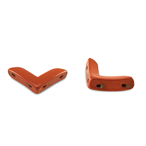 Tile beads pijl Coral red