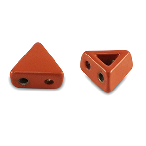 Tile beads driehoek Coral red