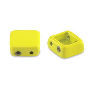 Tile beads vierkant Yellow
