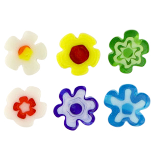 Millefiori kralen bloem Multicolour