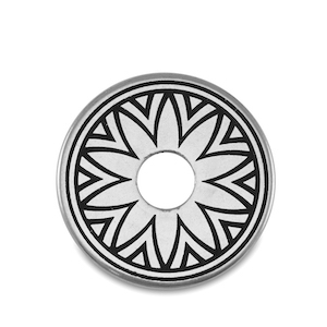 Kralen DQ metaal donut Antiek zilver (nikkelvrij)