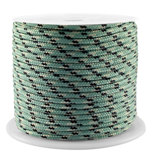 Maritiem koord 2mm Petrol green-black