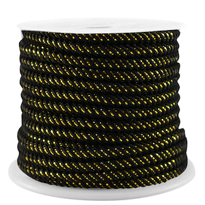 Trendy koord 3mm Black-gold
