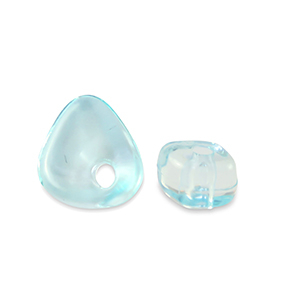 Acryl kralen chips Transparent turquoise blue