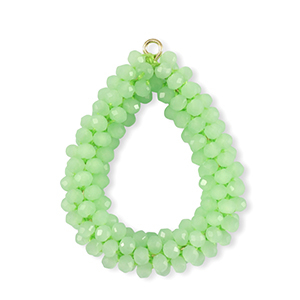 Top facet hangers druppel Light green