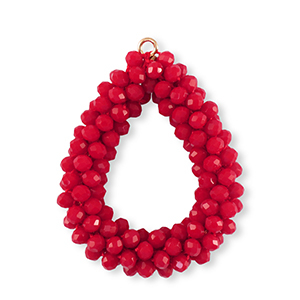 Top facet hangers druppel Red