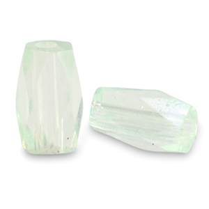 Top Facet kralen tube Soft mint green