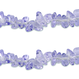 Glaskralen chipstone Transparent purple