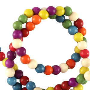 Natuursteen kralen howliet 3mm Multicolour