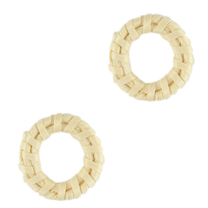 Rotan hanger 24mm Natural white