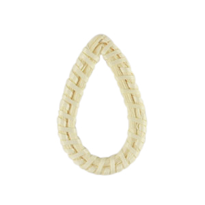 Rotan hanger druppel Natural white