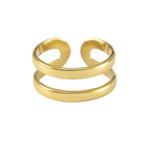 Roestvrij stalen (RVS) Stainless steel ringen Goud