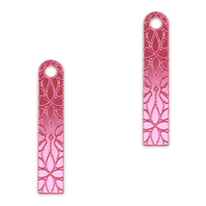 Statement hangers bar bloem Metallic magenta purple