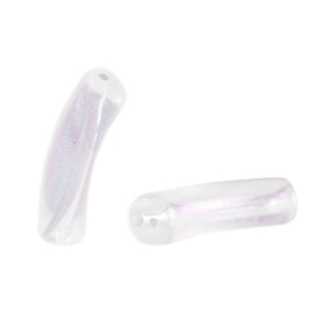 Acryl tube kralen Transparent AB