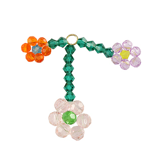 Top facet hangers bloem Gold-pink orange