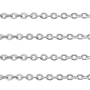 Roestvrij stalen (RVS) Stainless steel onderdelen jasseron ankerketting Silver