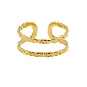 Roestvrij stalen (RVS) Stainless steel ringen Goud