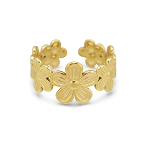 Roestvrij stalen (RVS) Stainless steel ringen Gold