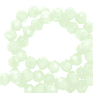 Top Facet kralen 3x2mm disc Mint green