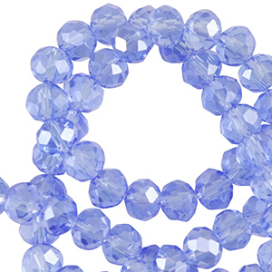 Top Facet kralen 3x2mm disc Dodger blue