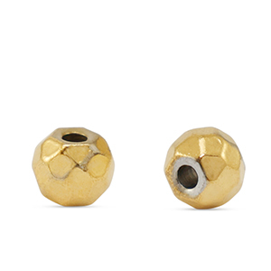 Roestvrij stalen (RVS) stainless steel kralen 6mm Gold