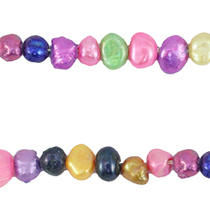 BQ Zoetwaterparels nugget 4-6mm Multicolour