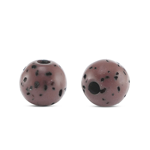 Polaris kralen rond 6 mm Sassi Lavender frost-black